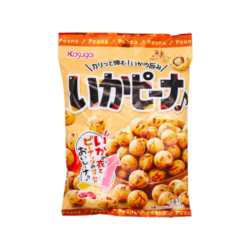 Kasugai Seika Squid Flavoured Crackers with Peanuts 89g - Tuk Tuk Mart