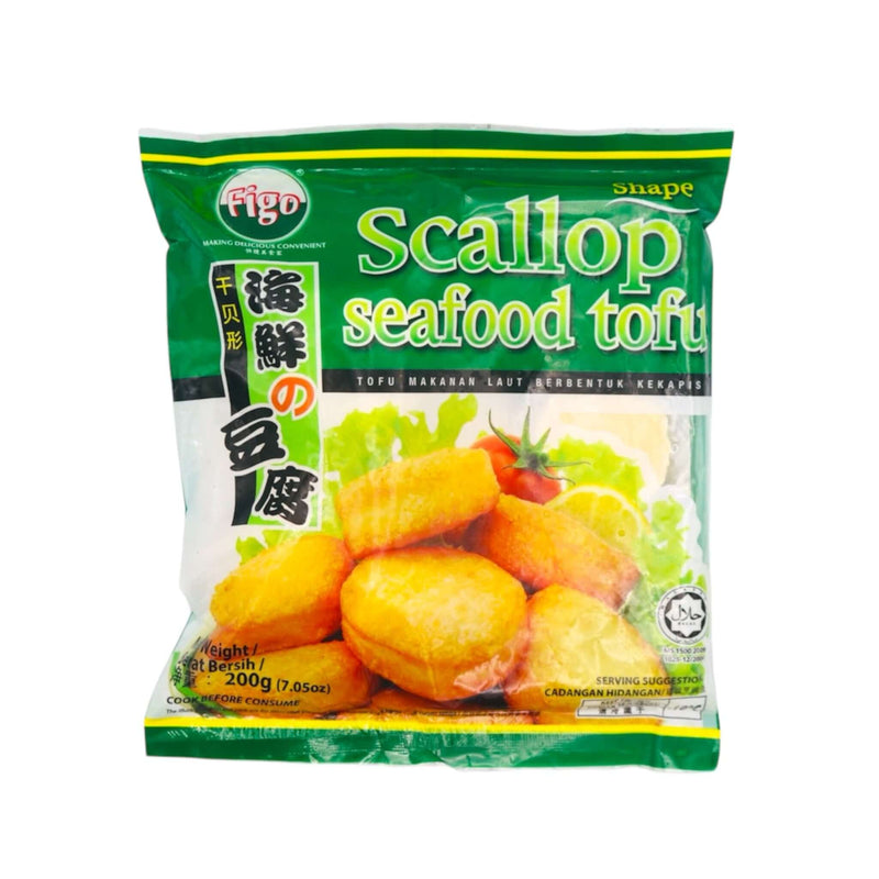 Figo Scallop Seafood Tofu 200g (Frozen) - Tuk Tuk Mart