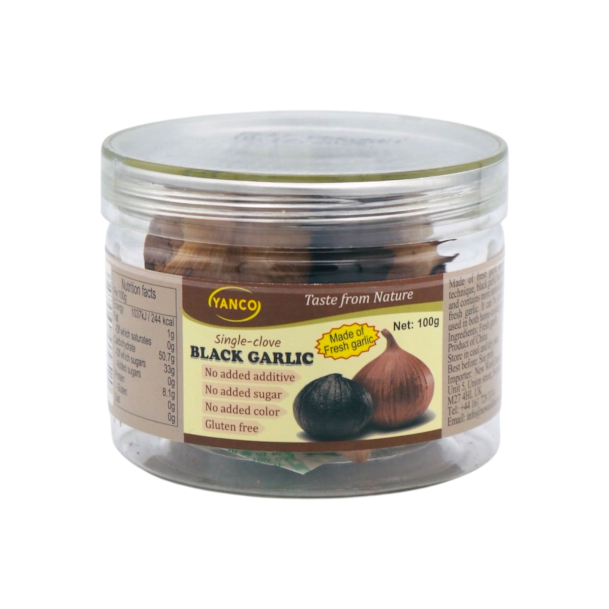 Yanco Single Clove Black Garlic 100g - Tuk Tuk Mart