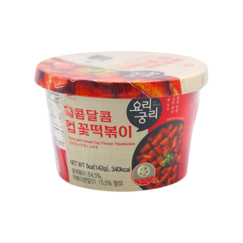 Semchorong Spicy and Sweet Cup Flower Instant Tteobokki 142g - Tuk Tuk Mart