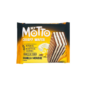 My Motto Crispy Wafer with Vanilla Mousse Flavour (30g*3Pcs) 90g - Tuk Tuk Mart