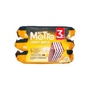 My Motto Crispy Wafer with Vanilla Mousse Flavour (30g*3Pcs) 90g