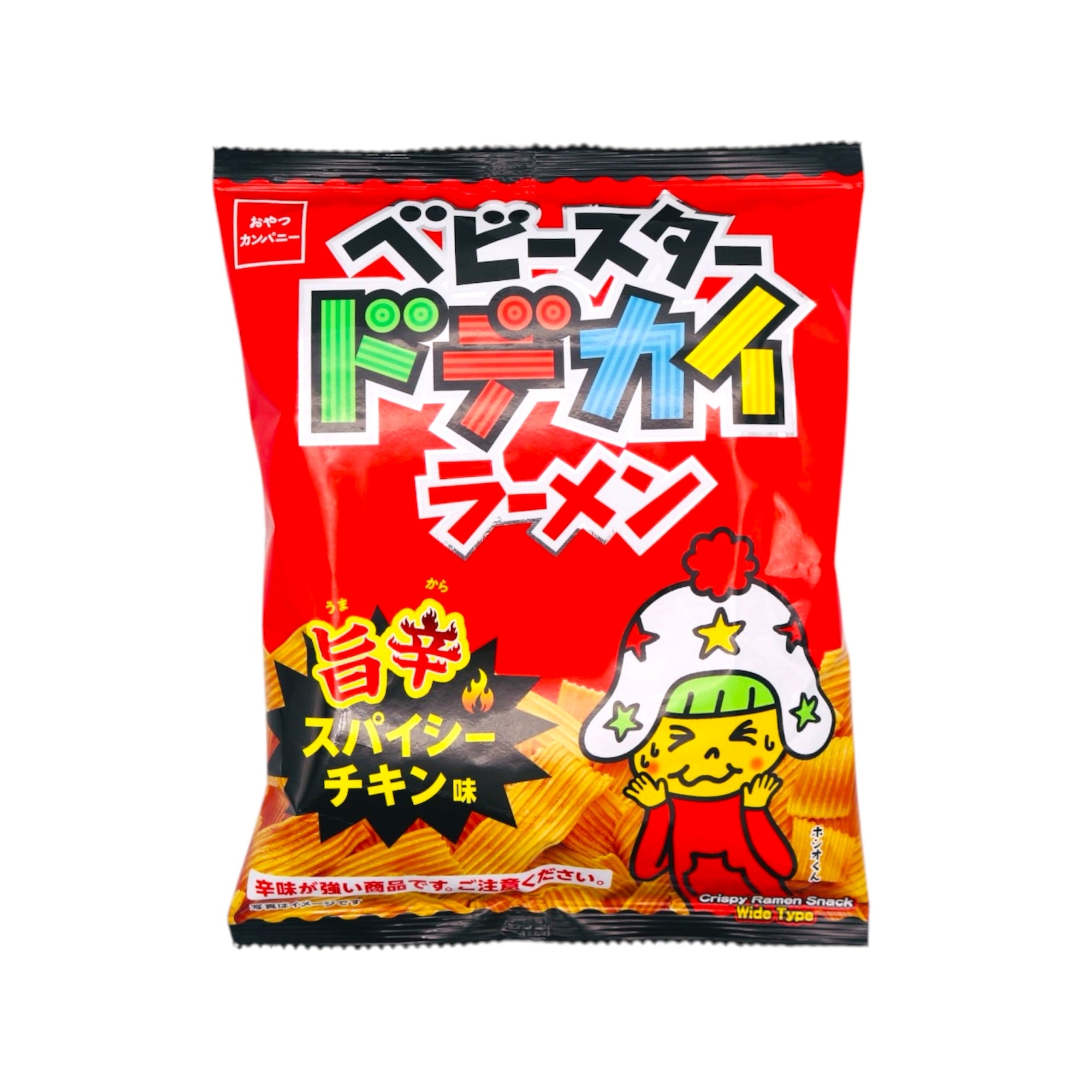 Baby Star Crispy Ramen Snack Spicy Chicken Flavour (Wide Type) 62g - Tuk Tuk Mart