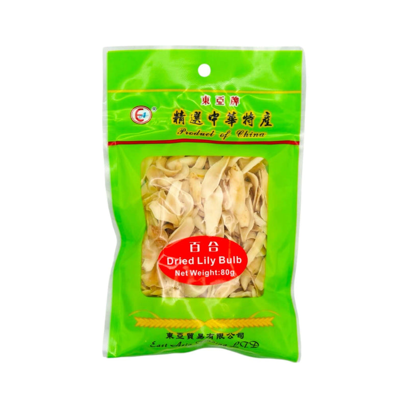 East Asia Brand Dried Lily Bulb 東亞牌百合 80g - Tuk Tuk Mart