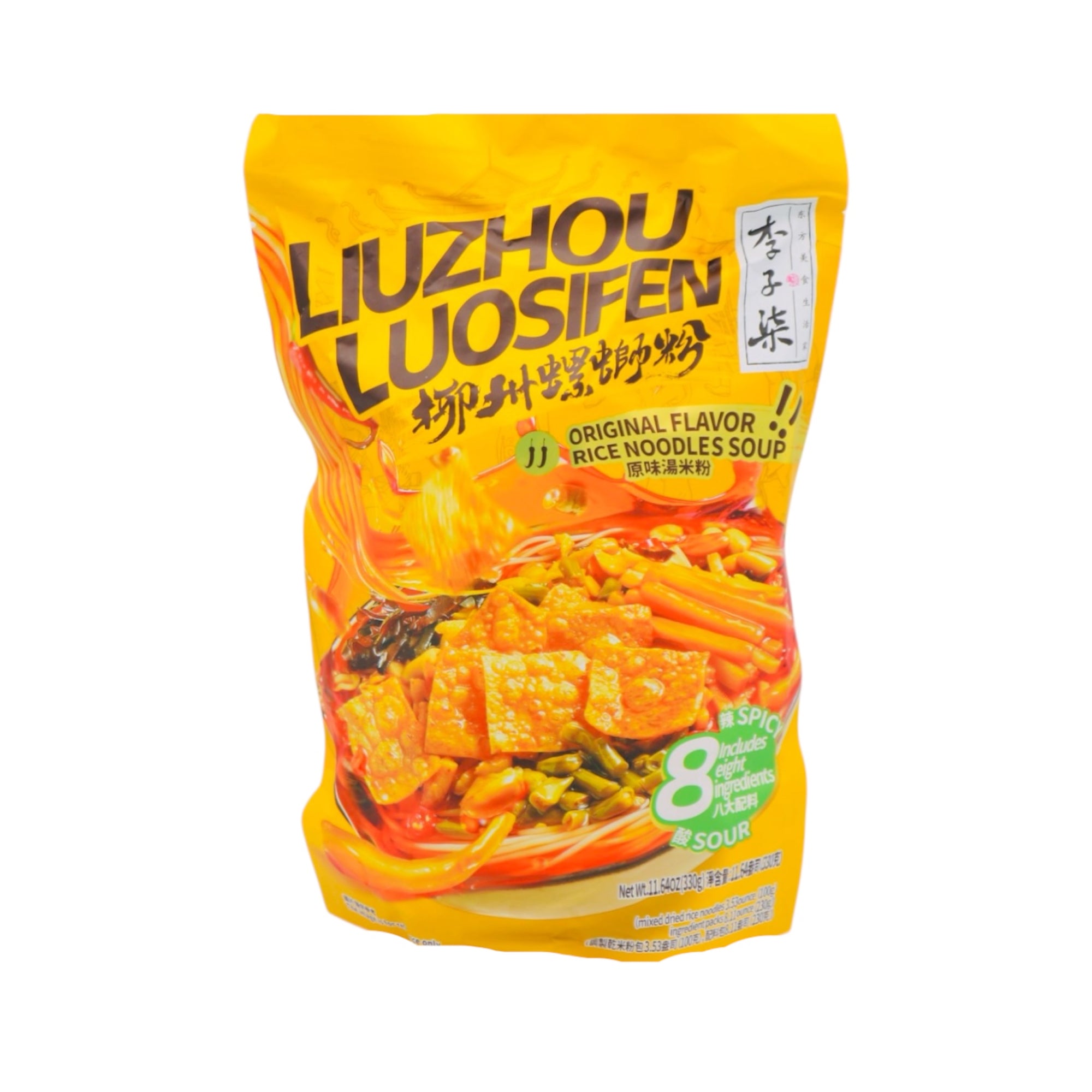 Liziqi Liuzhou River Snail Rice Noodle Original Flavour 李子柒柳州螺螄粉原味 330g - Tuk Tuk Mart