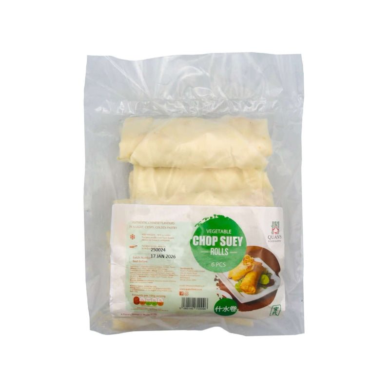 Quan's Vegetable Chop Suey Rolls 官氏什水卷 (6Pcs) 600g (Frozen) - Tuk Tuk Mart
