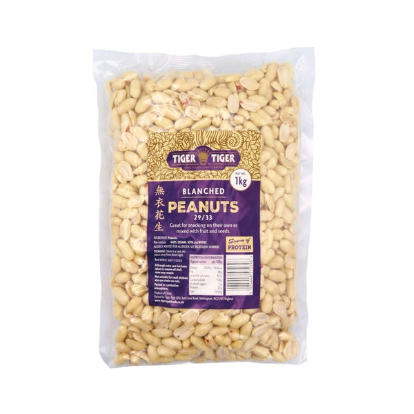 Tiger Tiger Blanched Peanuts (29/33) 1kg - Tuk Tuk Mart