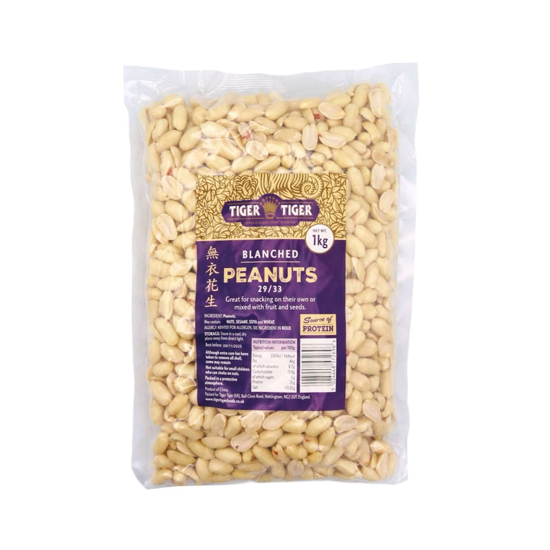 Tiger Tiger Blanched Peanuts (29/33) 1kg - Tuk Tuk Mart