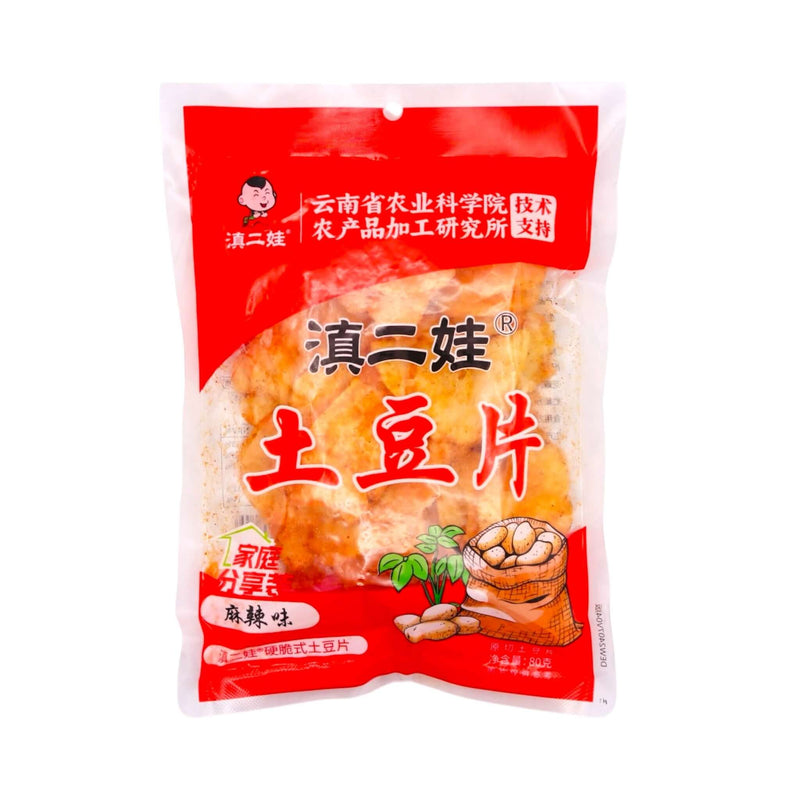 DEW Spicy Potato Chips 滇二娃土豆片麻辣味 80g - Tuk Tuk Mart