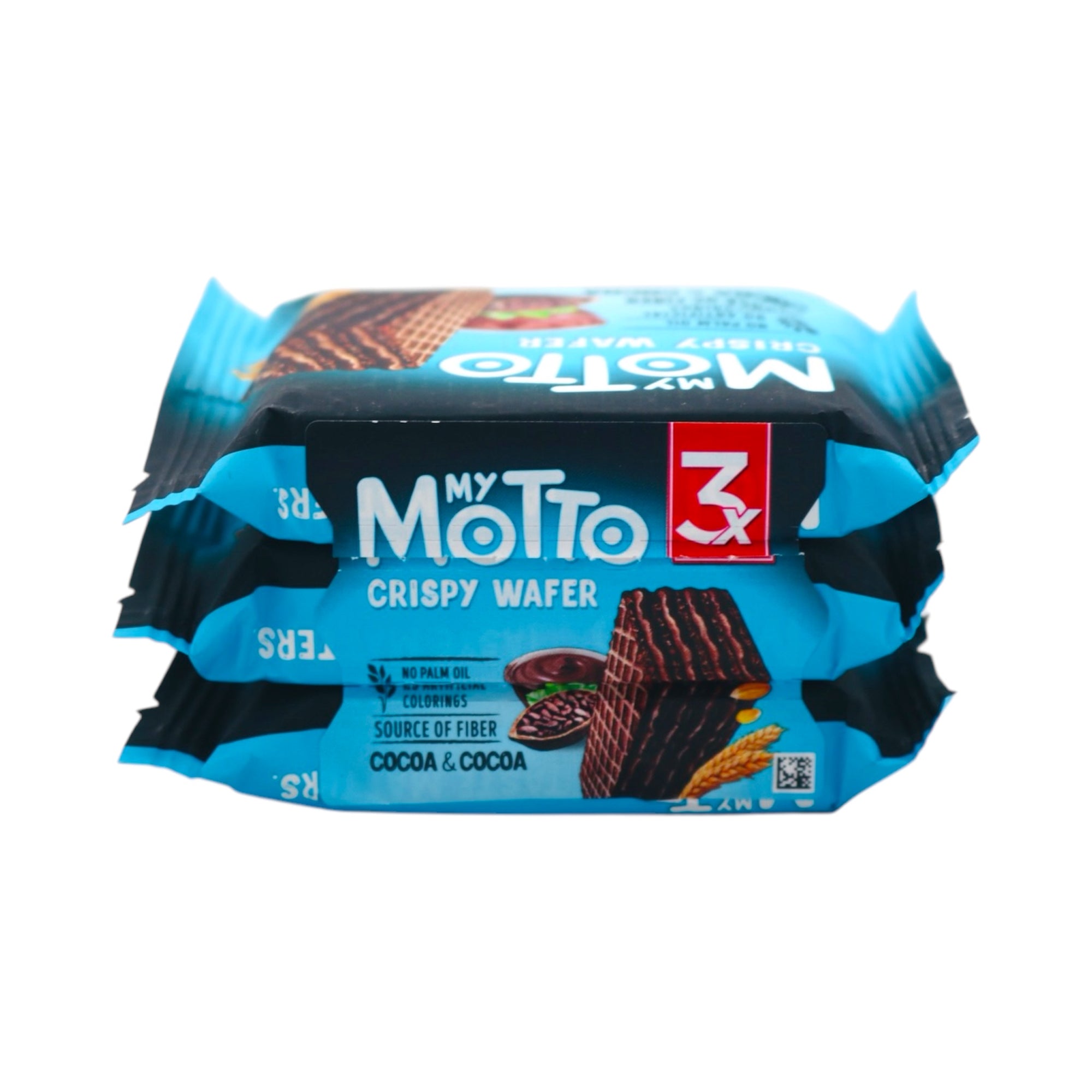 My Motto Crispy Wafer with Cocoa & Cocoa Flavour (30g*3Pcs) 90g - Tuk Tuk Mart