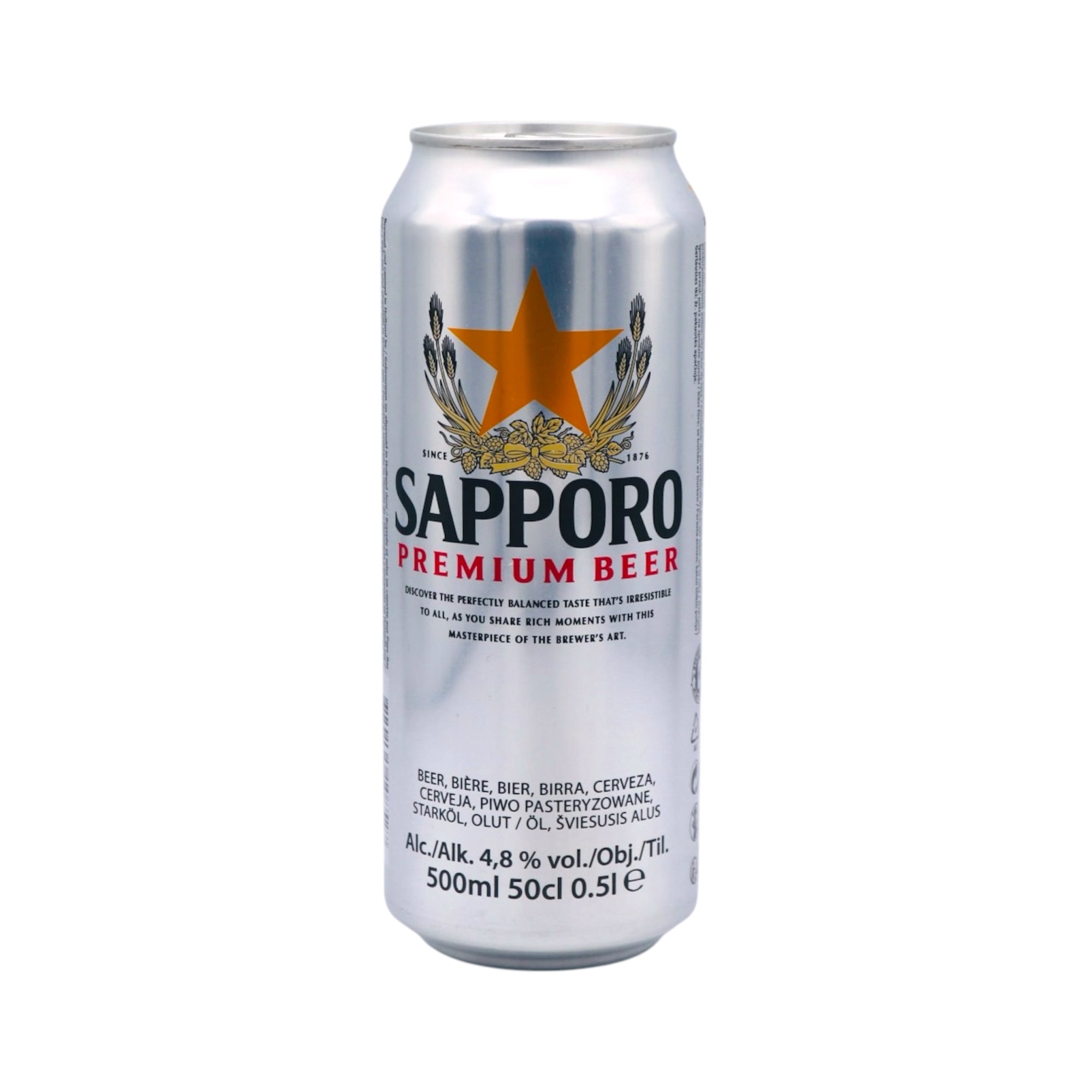 Sapporo Premium Beer (Alc. 4.8% Vol.) 500ml - Tuk Tuk Mart