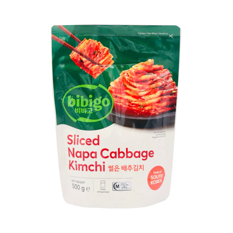 CJ Bibigo Sliced Napa Cabbage Kimchi 500g - Tuk Tuk Mart