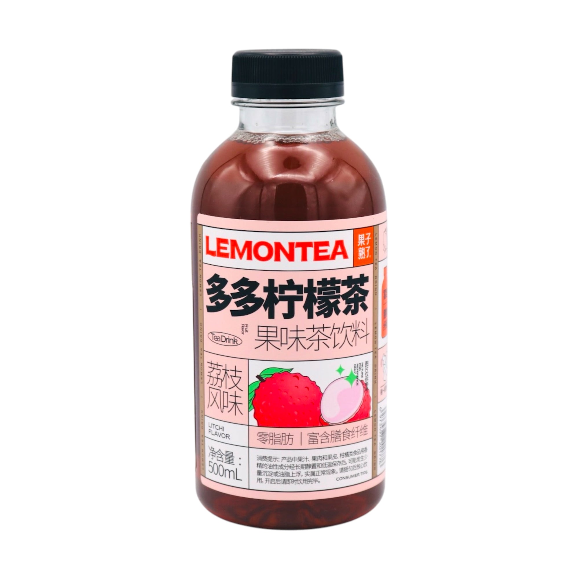 Guo Zi Shu Le Lemon Tea Lychee Flavour 果子熟了多多檸檬茶荔枝風味 500ml - Tuk Tuk Mart