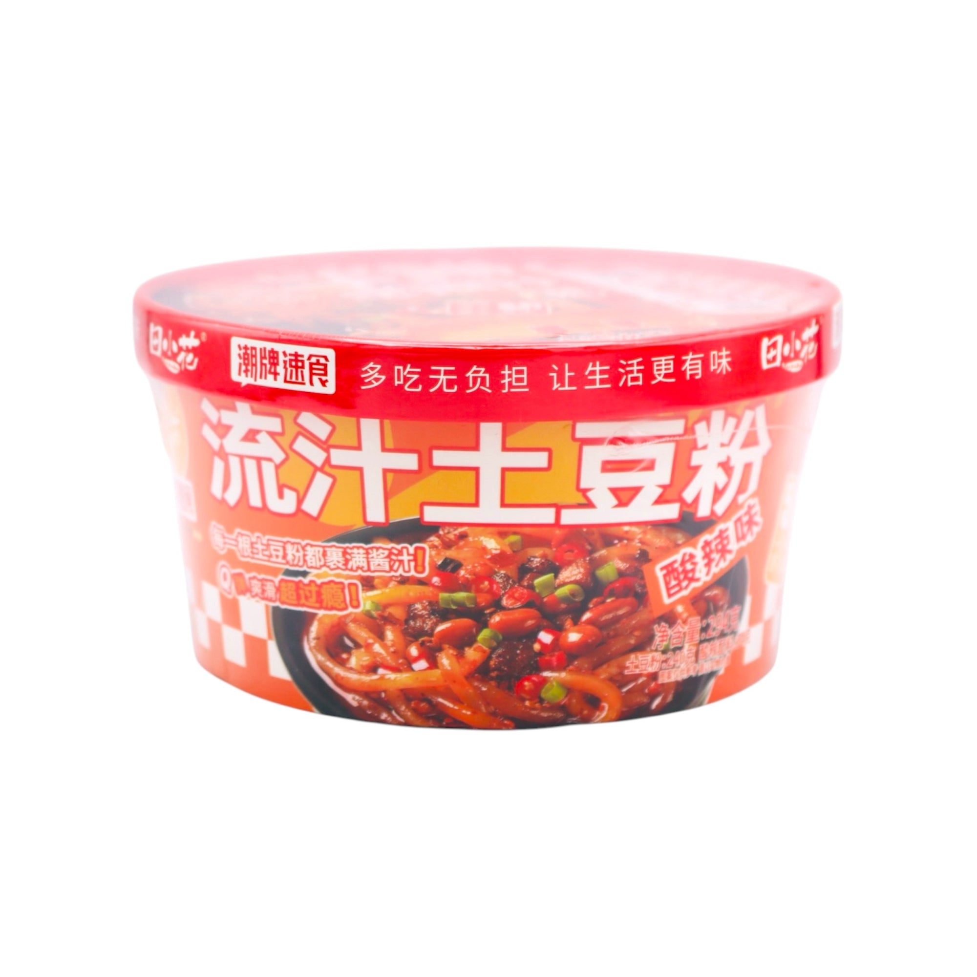 Tian Xiao Hua Thin Potato Noodles Hot & Sour Flavour (Bowl) 294g - Tuk Tuk Mart