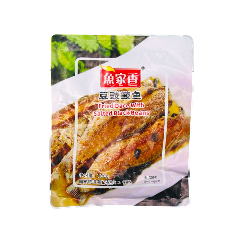 YJX Fried Dace with Salted Black Beans 魚家香豆豉鯪魚 (袋裝) 155g - Tuk Tuk Mart