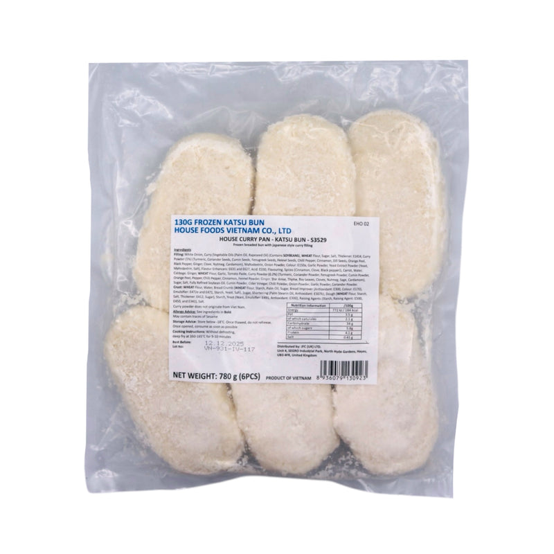 House Foods Curry Pan Katsu Bun 130g (Frozen) - Tuk Tuk Mart