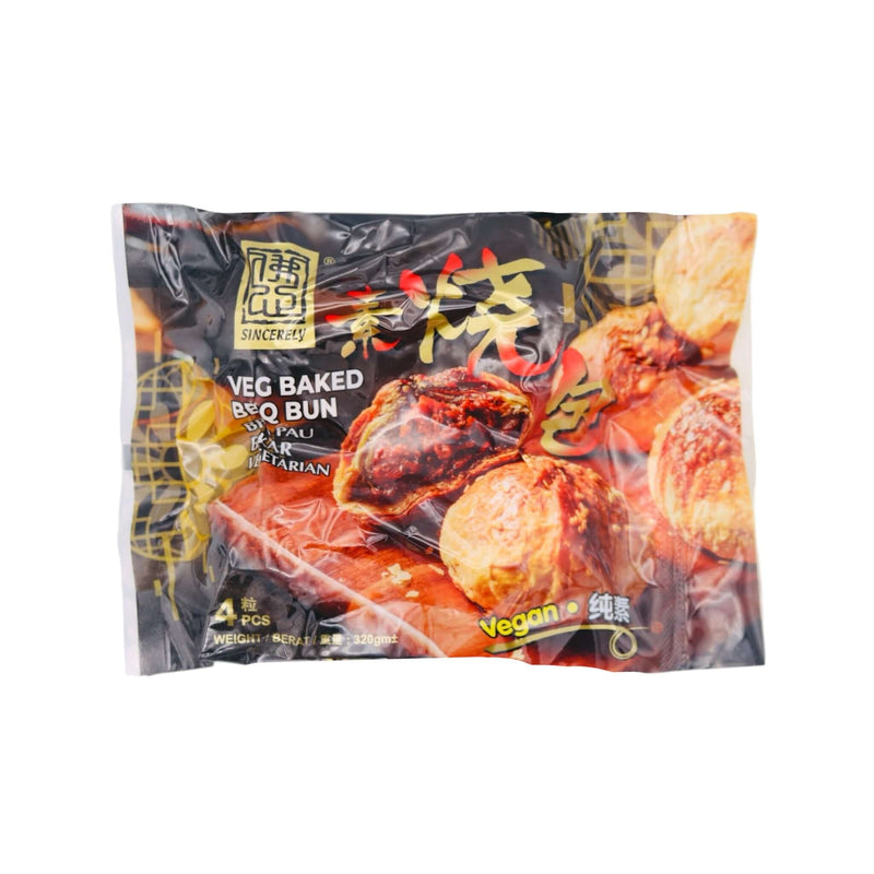 Sincerely Veg Baked BBQ Bun 素燒包 (4Pcs) 320g (Frozen) - Tuk Tuk Mart