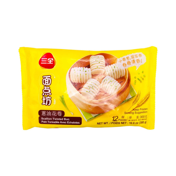 SQ Brand Scallion Twisted Bun (12Pcs) 300g (Frozen) - Tuk Tuk Mart