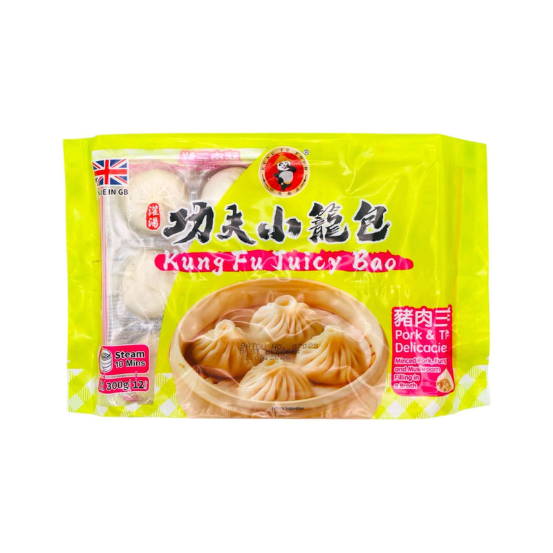 Kungfu Pork & Three Delicacies Juicy Bao (Siu Loong Bun) (12Pcs) 300g (Frozen) - Tuk Tuk Mart