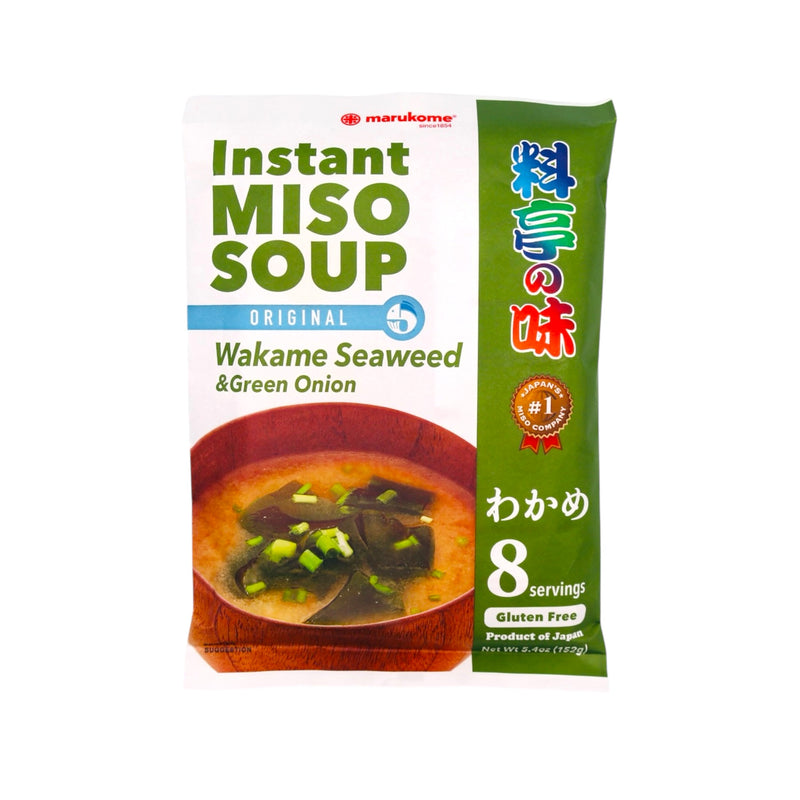 Marukome Instant Miso Soup with Wakame Seaweed & Green Onion (Original) 152g - Tuk Tuk Mart