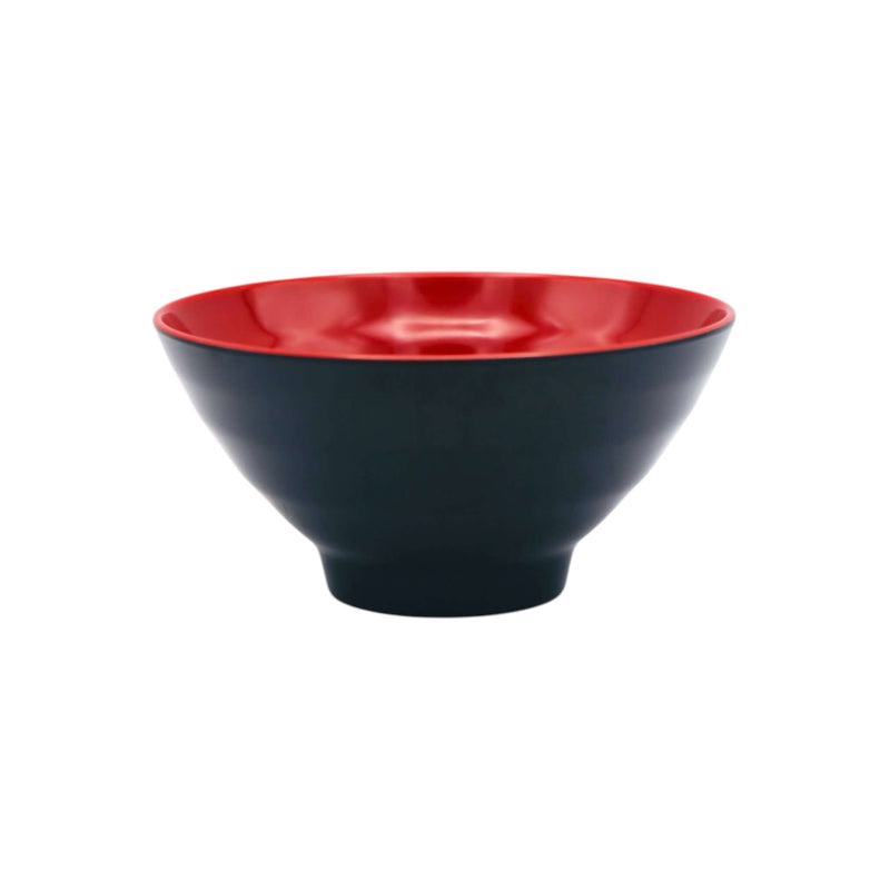 Japanese Red Melamine Plastic Rice/Soup Bowl (123*59mm) - Tuk Tuk Mart