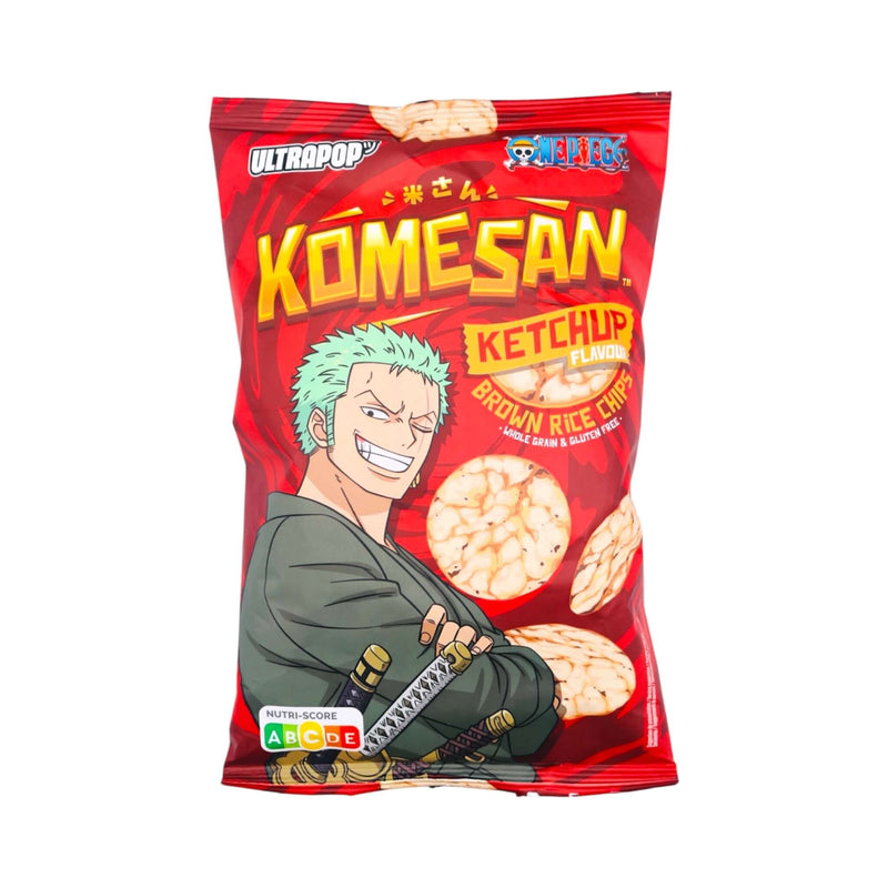 Ultra Pop One Piece Zoro Komesan Ketchup Brown Rice Chips 60g - Tuk Tuk Mart