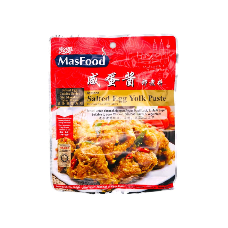 MasFood Instant Salted Egg York Paste 120g - Tuk Tuk Mart
