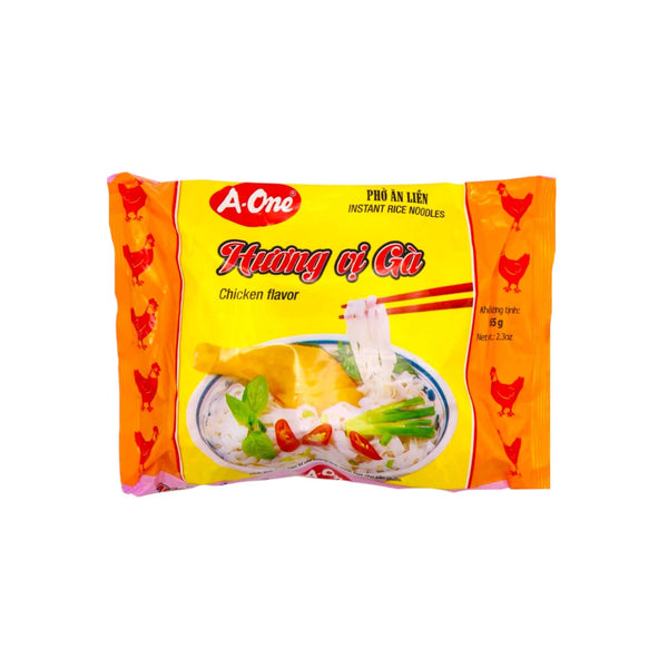 A-ONE Instant Rice Noodles Chicken Flavour 65g - Tuk Tuk Mart