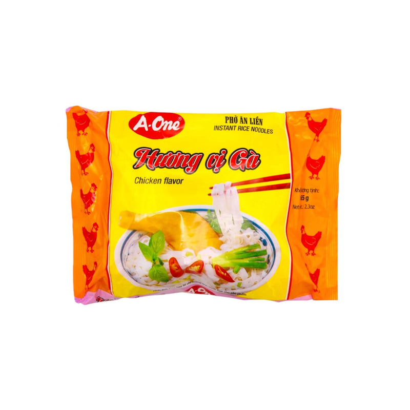 A-ONE Instant Rice Noodles Chicken Flavour 65g - Tuk Tuk Mart