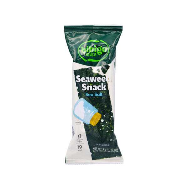 CJ Bibigo Crispy Seaweed Snack 4g Sea Salt - Tuk Tuk Mart