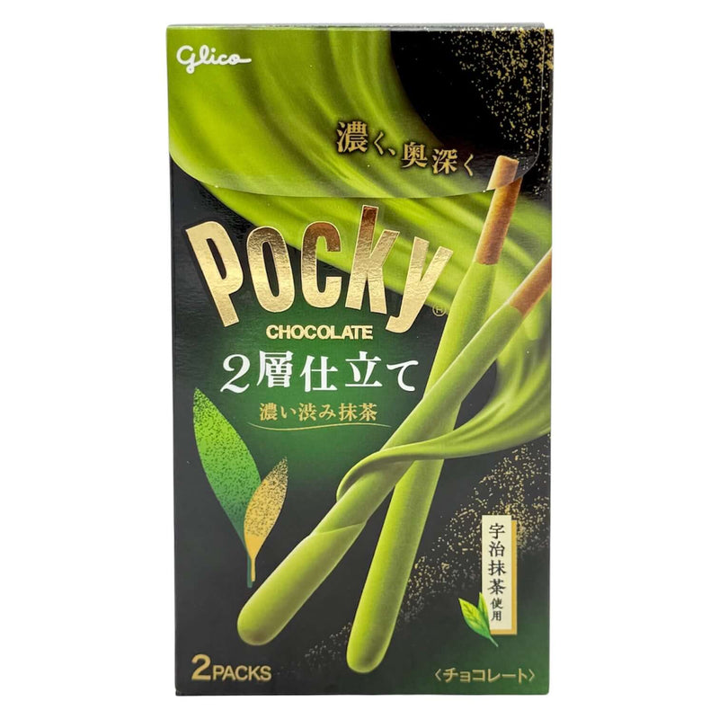 Glico Pocky Cookies Strong Matcha 52.2g (26.1g*2pcs) - Tuk Tuk Mart