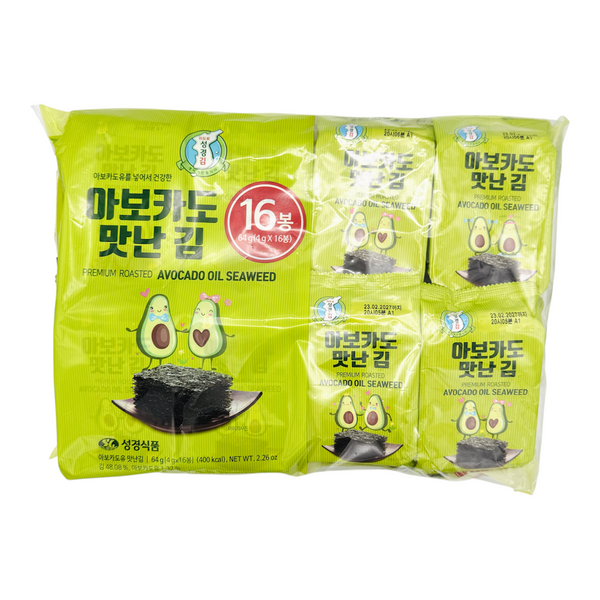 Sung Gyung Premium Roasted Avocado Oil Seaweed (16x4g) 64g