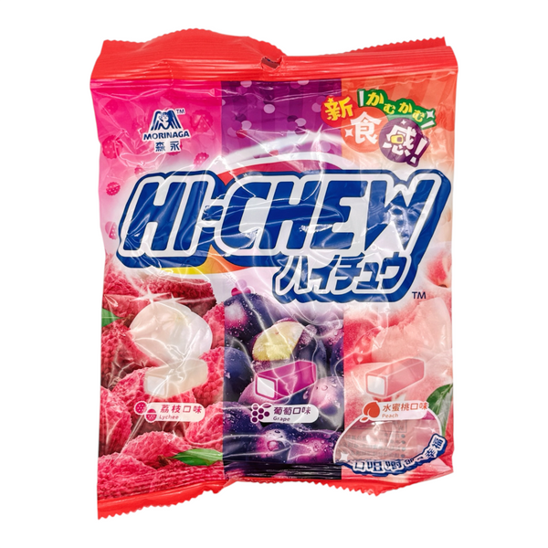 Morinaga Hi-Chew Candy Fruit Mix (Lychee, Grape & Peach Flavoured) 85g (B.B.D. 16 DECEMBER 2026)