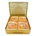 Clavour Double Egg Yolks White Lotus Seed Paste Moon Cake (Reduced Sugar) 凯利华 双黄纯白莲蓉月饼(少糖) (160g*4pcs) 640g