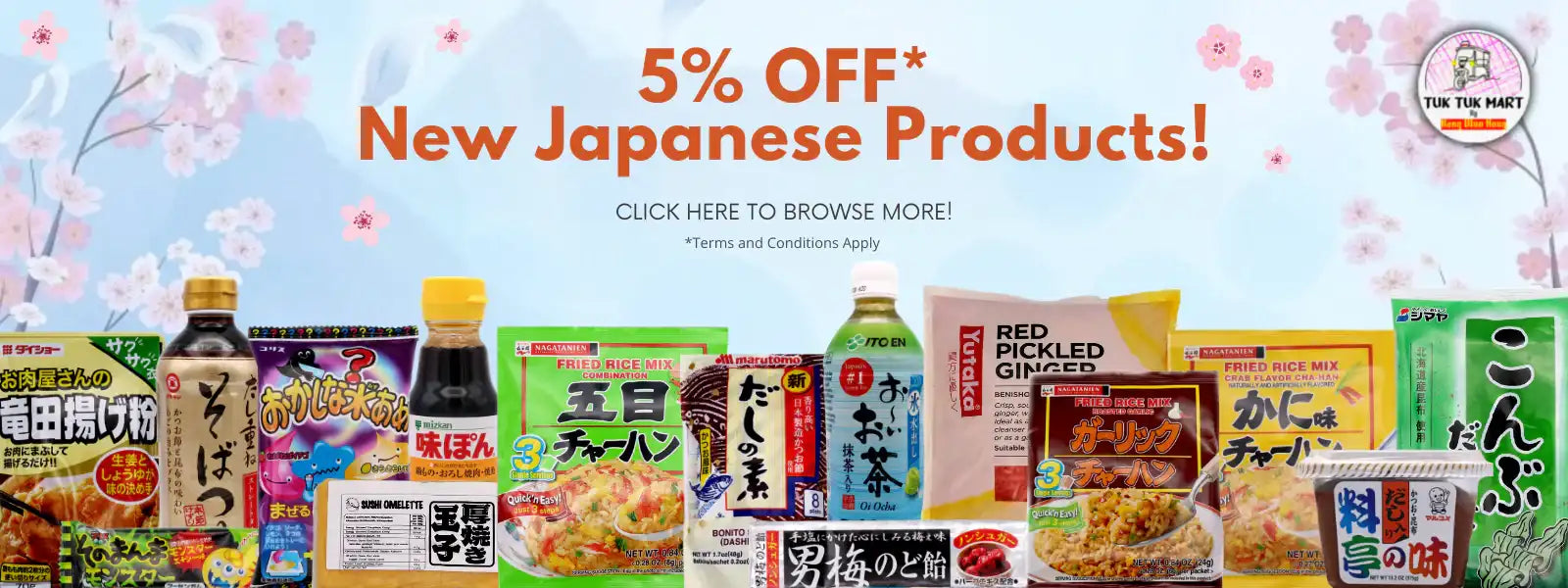 5% off* New Japanese products