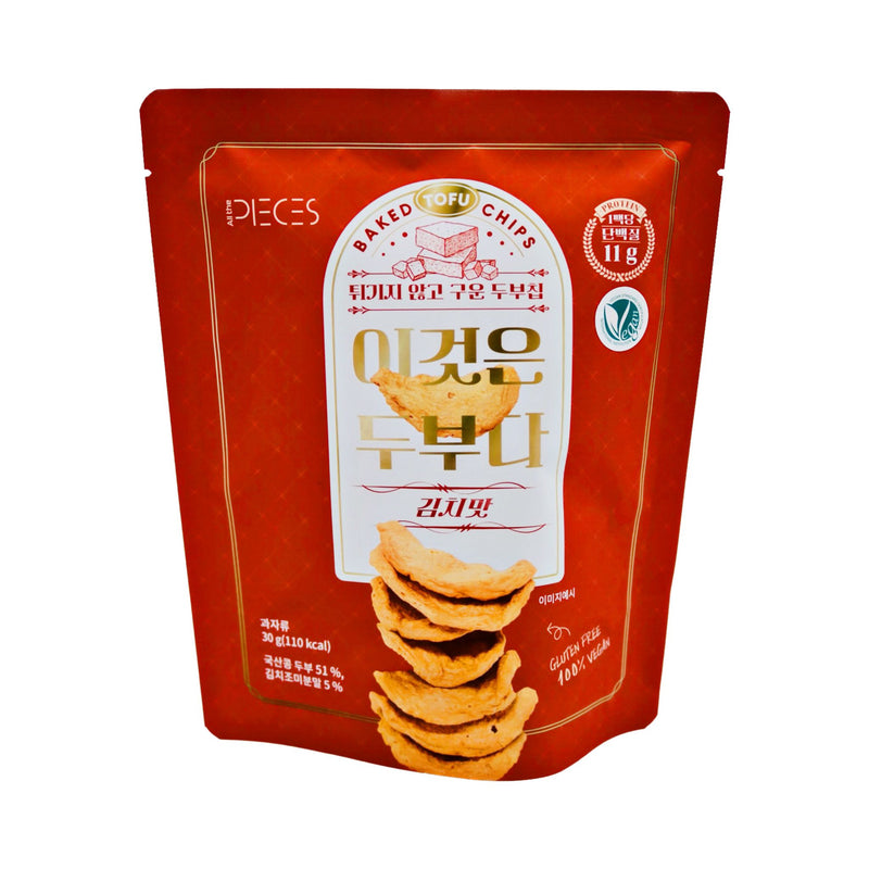 Pieces Baked Tofu Chips (Kimchi) 30g - Tuk Tuk Mart
