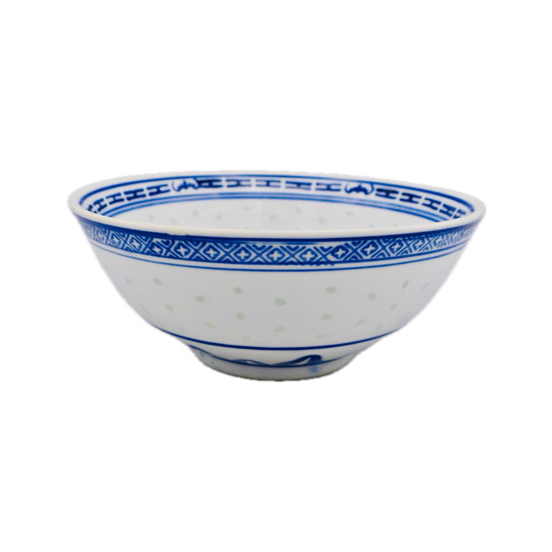 Blue Rice Pattern Soup Bowl (8 Inch) - Tuk Tuk Mart