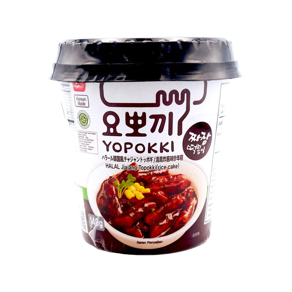 Young Poong Yopokki Cup - Halal Jiajang Topokki (Rice Cake) 140g - Tuk Tuk Mart