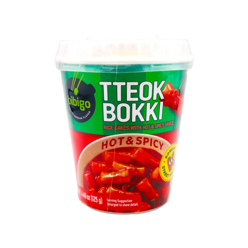 Bibigo Tteokbokki Rice Cakes Cup (Hot & Spicy) 125g - Tuk Tuk Mart