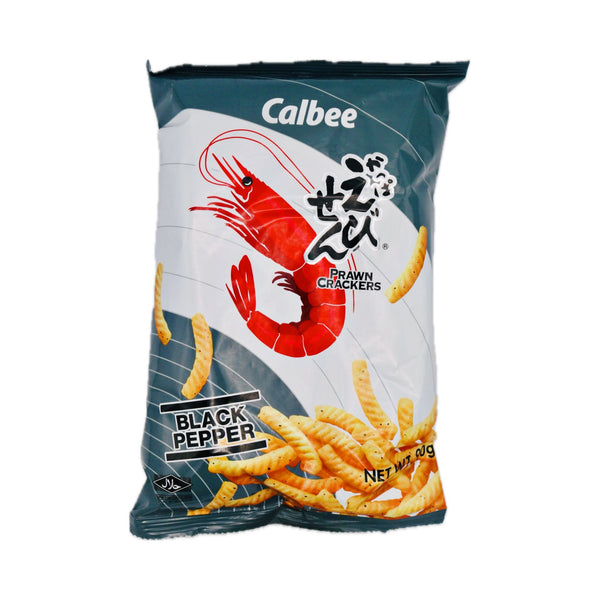 Calbee Prawn Crackers Black Pepper 90g - Tuk Tuk Mart