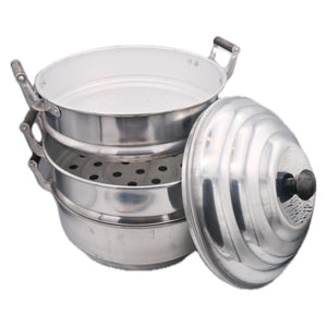 Diamond Brand Thai Aluminium Steamer (28cm) - Tuk Tuk Mart