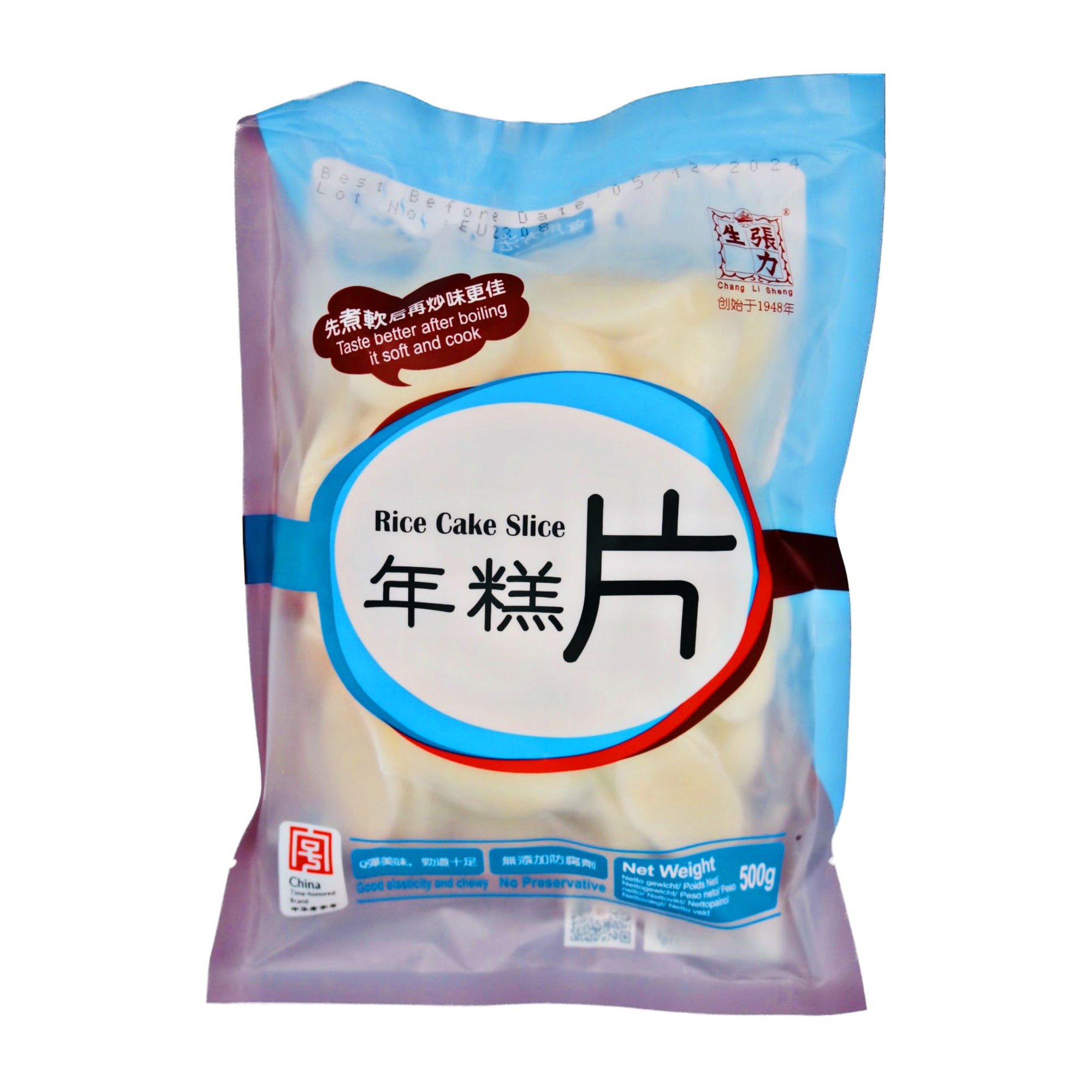 Chang Li Sheng Rice Cake Slice 年糕片 500g - Tuk Tuk Mart