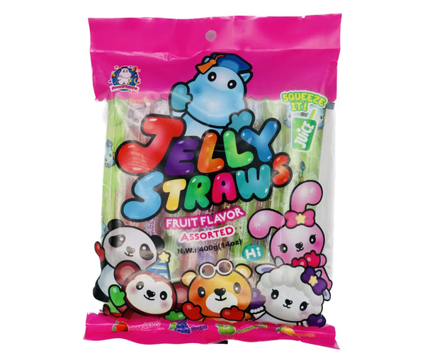 *ABC Animal Friends Jelly Straws QQ動物果凍條綜合 400g - Tuk Tuk Mart