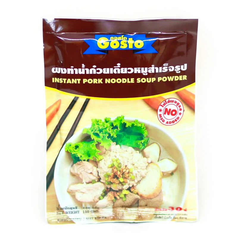 Gosto Instant Pork Noodle Soup Powder 150g - Tuk Tuk Mart
