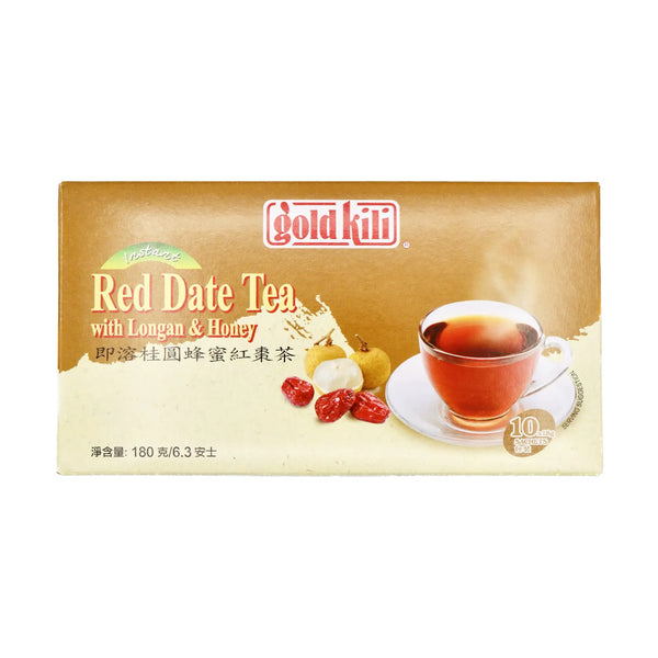 *Gold Kili Red Date Tea with Longan & Honey 即溶桂圓蜂蜜紅棗茶 180g (10x18g) - Tuk Tuk Mart