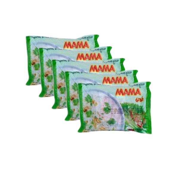 BUNDLE 5 pack MAMA Oriental Style Instant Rice Vermicelli Clear Soup 55g - Tuk Tuk Mart