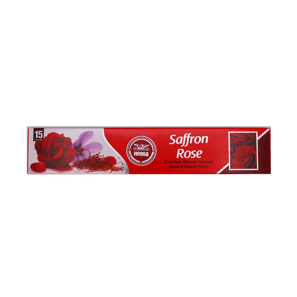 *Heera Saffron Rose Incense Stick 15g - Tuk Tuk Mart