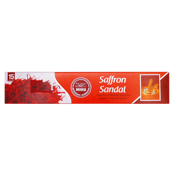 *Heera Saffron Sandal Incense Stick 15g - Tuk Tuk Mart
