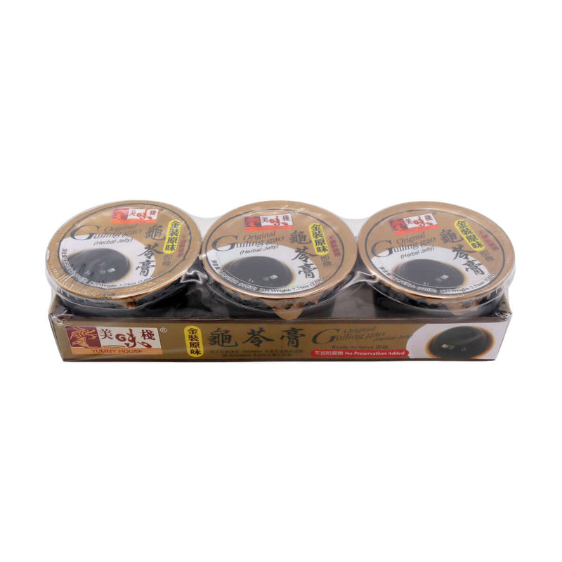 Yummy House Original Guiling Gao (Herbal Jelly) 美味棧 金裝原味龜苓膏 (220g*3pcs) 660g - Tuk Tuk Mart