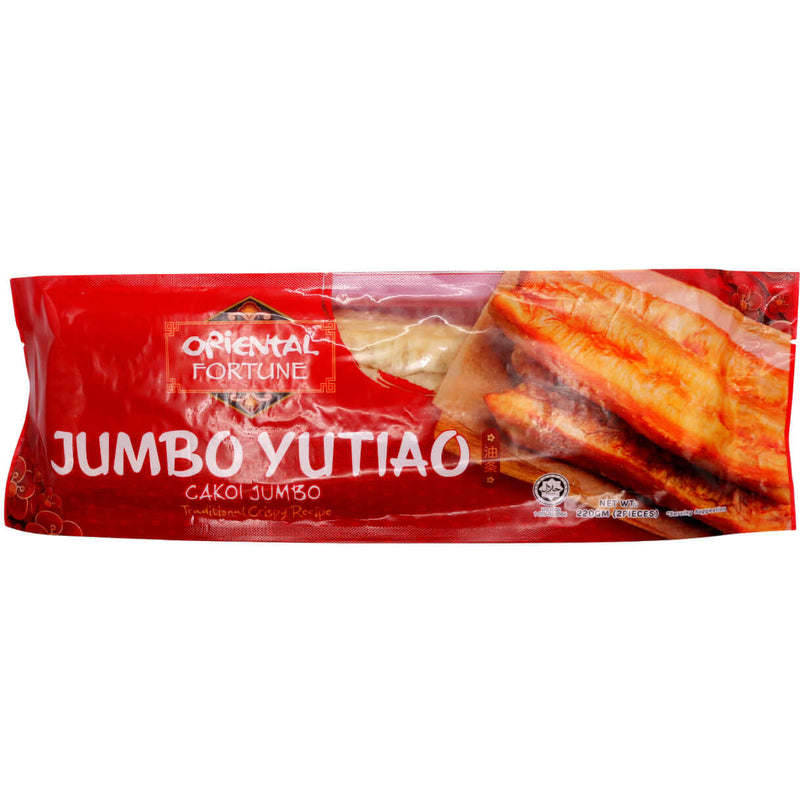 Oriental Fortune Jumbo Yutiao (2pcs) 220g (Frozen) - Tuk Tuk Mart